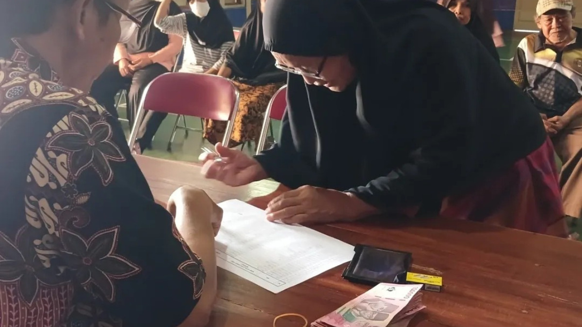 Ilustrasi pengambilan dana bansos BPNT Tahap 4