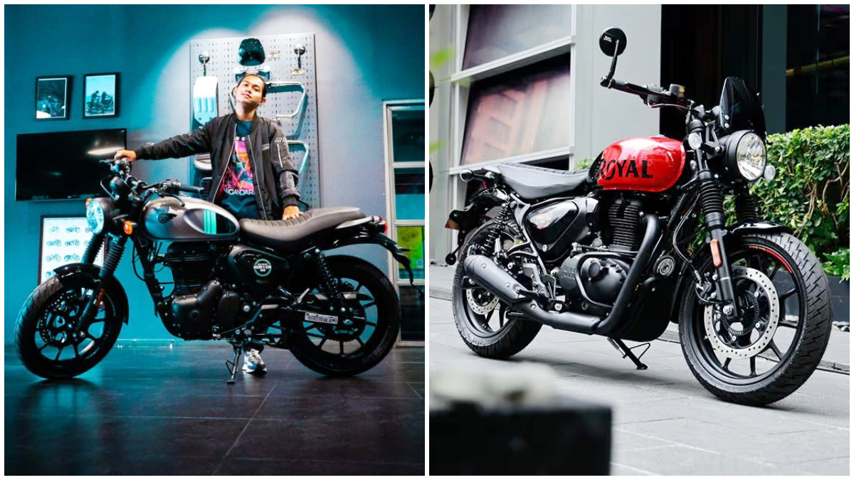 Tampilan Royal Enfield Hunter 350 2025 yang resmi meluncur di Indonesia.