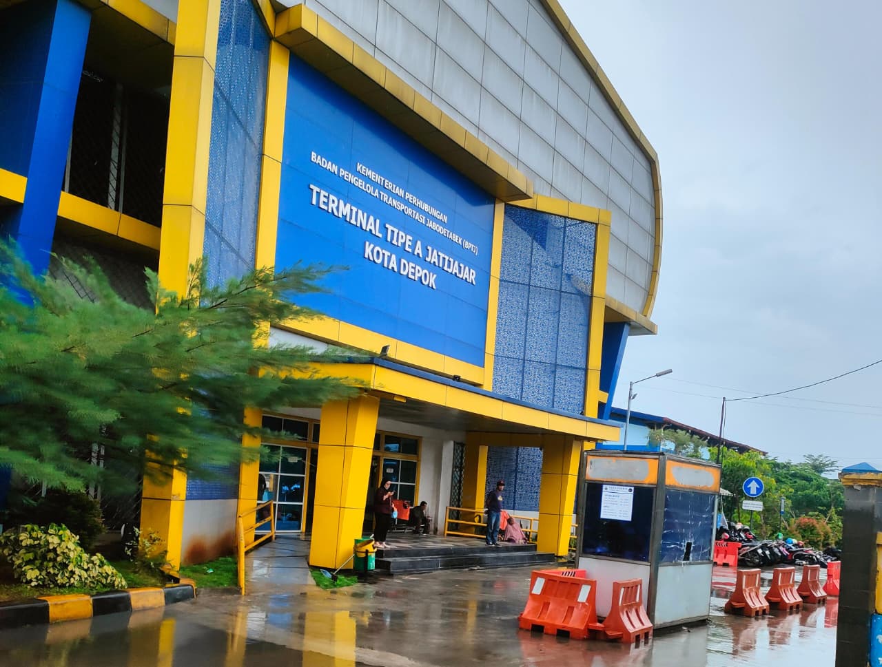 Kondisi Terminal Jatijajar, Kota Depok, jelang libur Nataru 2026.