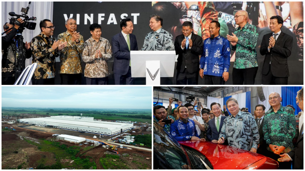 Peresmian Pabrik VinFast di Subang, Jawa Barat.