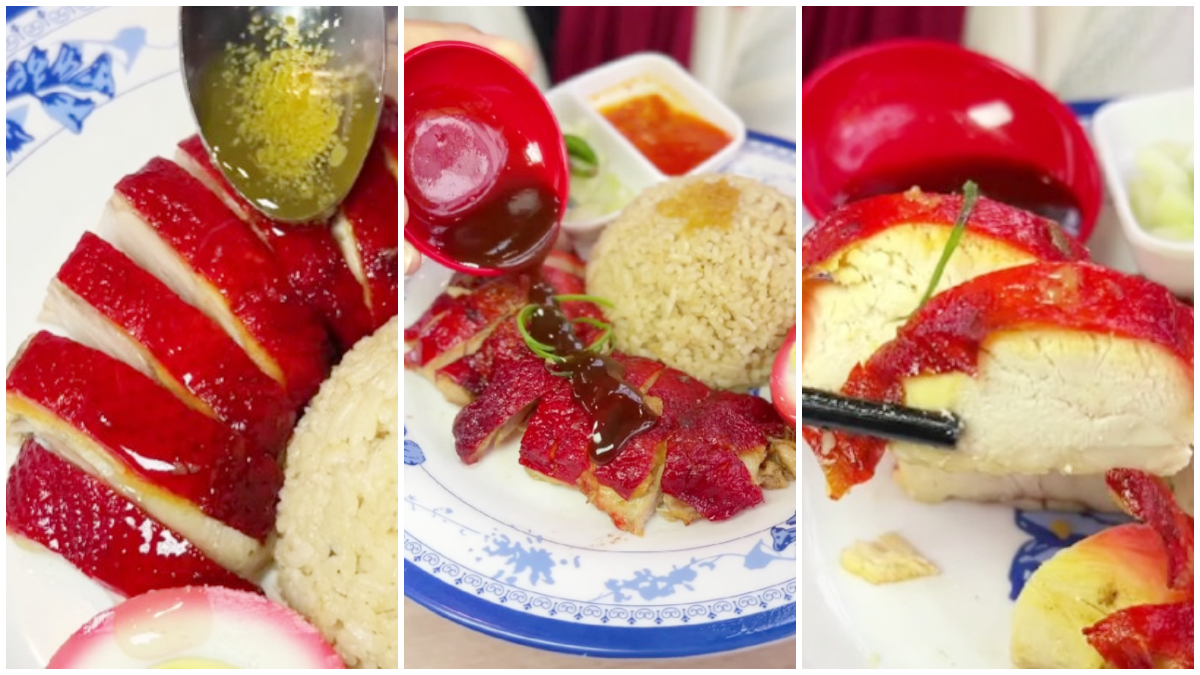 Menu bebek merah yang disajikan di Makmur Bebek Panggang Sentul Bogor.