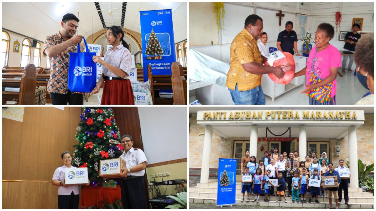 BRI menyerahkan bantuan bagi masyarakat di Hari Natal 2025