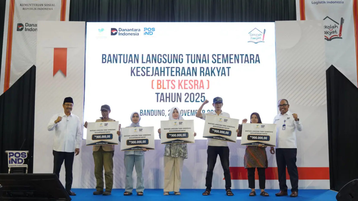 Mensos tinjau penyaluran bansos BLT Kesra di Kantorpos Bandung dan ULBI