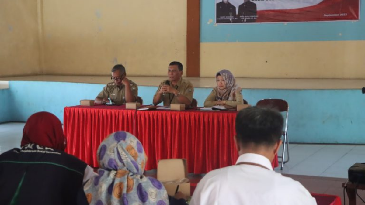 Sosialisasi Pembagian Bansos Pemerintah.