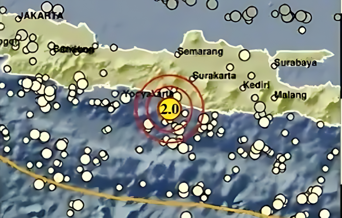 Gempa menggetarkan kawasan Bantul, Yogyakarta, Sabtu&nbsp;(27/12/2025) pagi.
