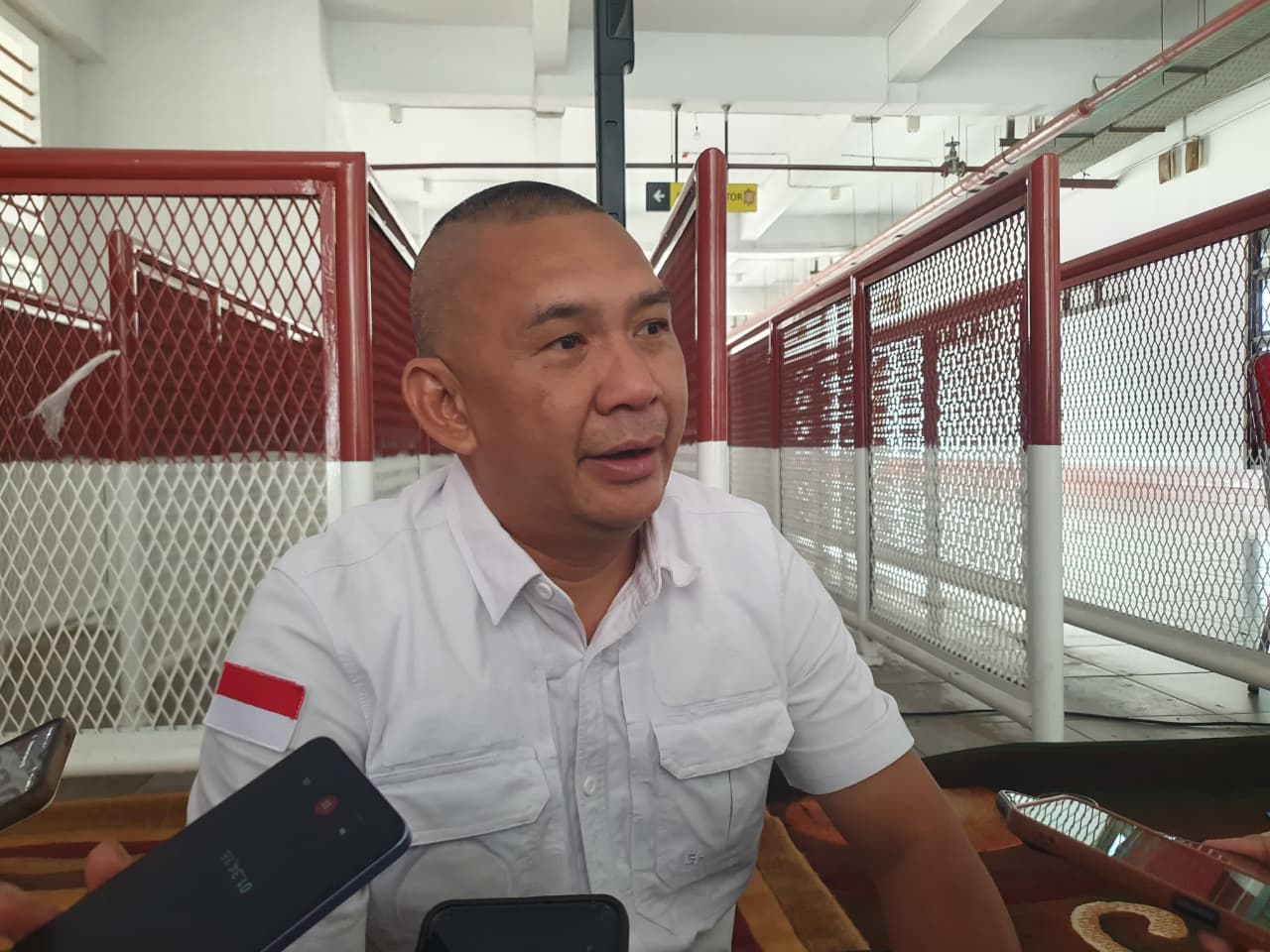 Ketua Kormi Kabupaten Bogor, Rike Iskandar saat menyampaikan keterangan.