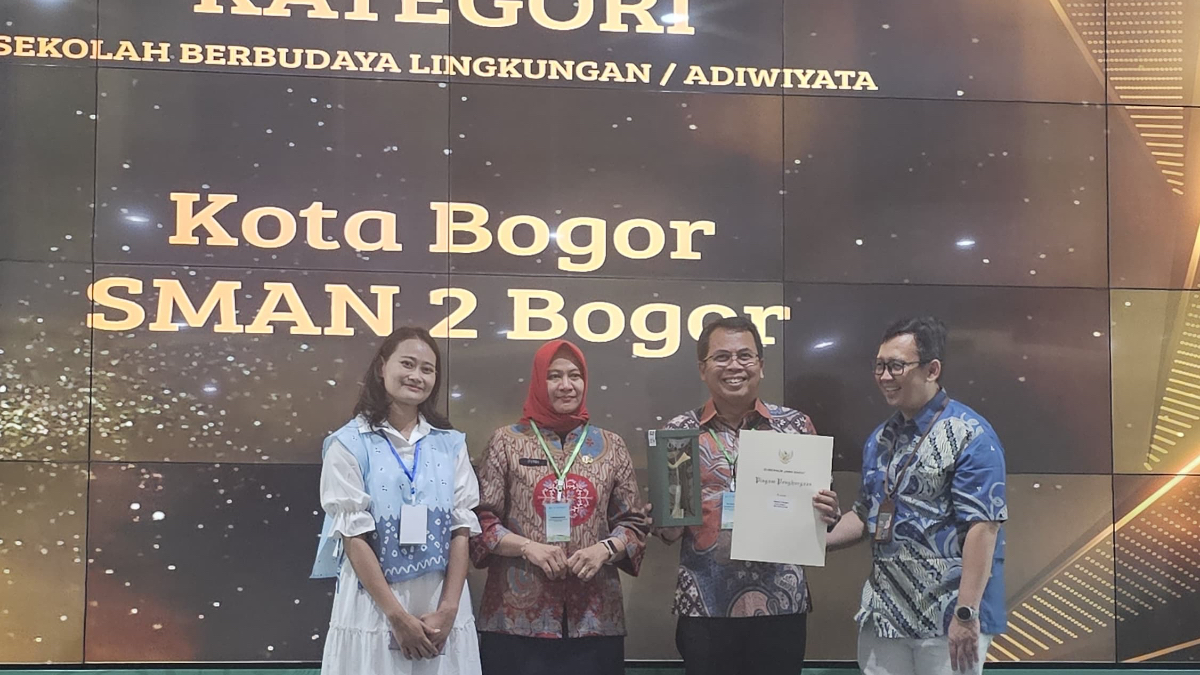 SMAN 2 Kota Bogor raih penghargaan Raksa Prasada.