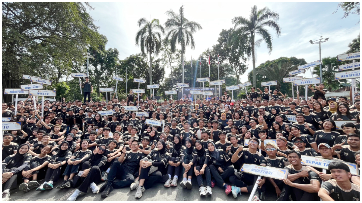Pengukuhan Kontingen Kota Bogor untuk Porprov XV Jawa Barat 2026 yang digelar di Plaza Balai Kota Bogor.