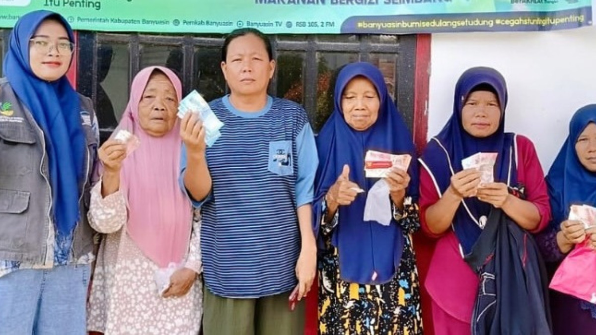 Ilustrasi pencairan dana bansos BPNT