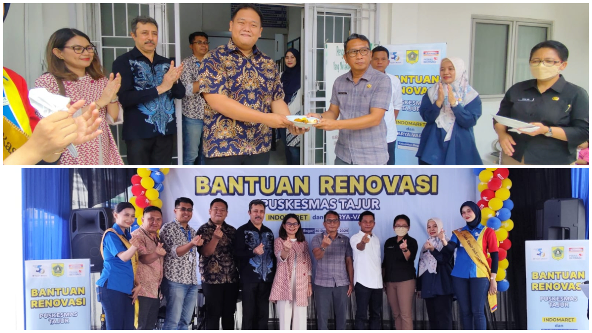 Kegiatan renovasi puskemas yang diadakan Indomaret bersama PT. Darya - Varia Laboratoria Tbk.