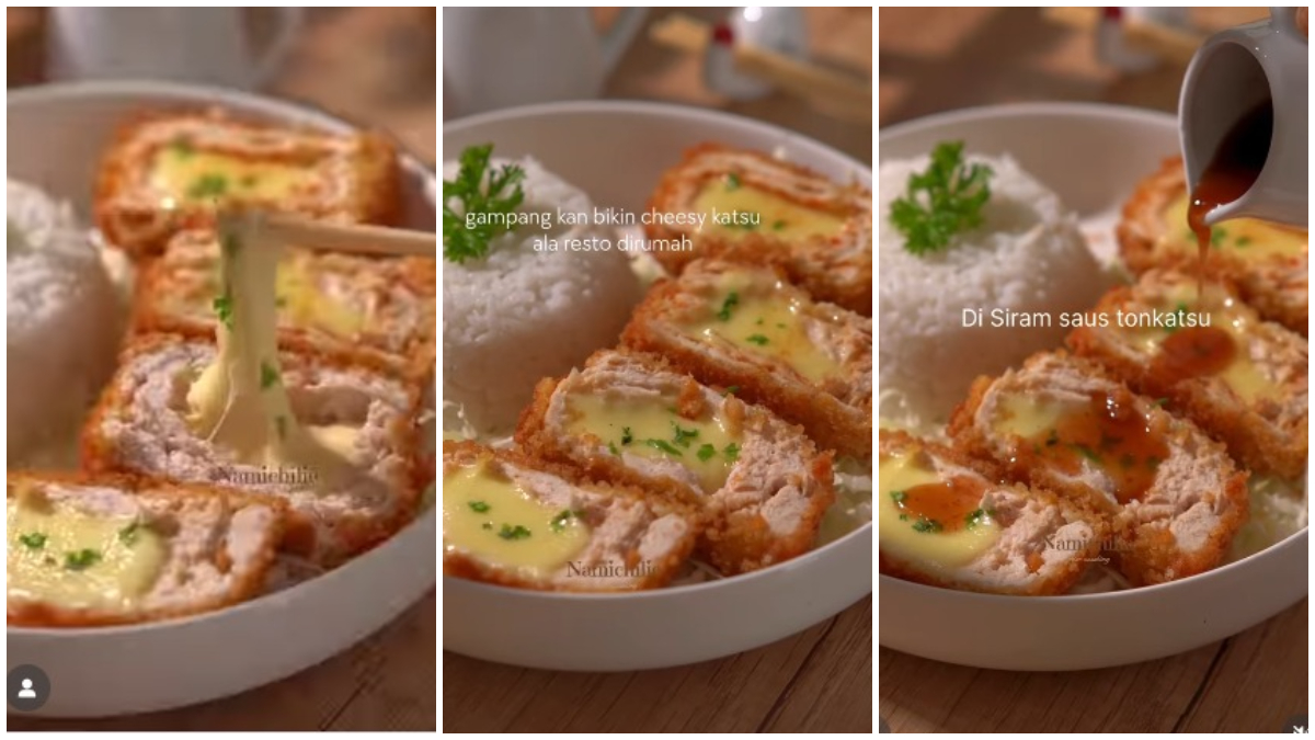 Resep Cheesy Chicken Katsu dari Instagram @namichilie&nbsp;