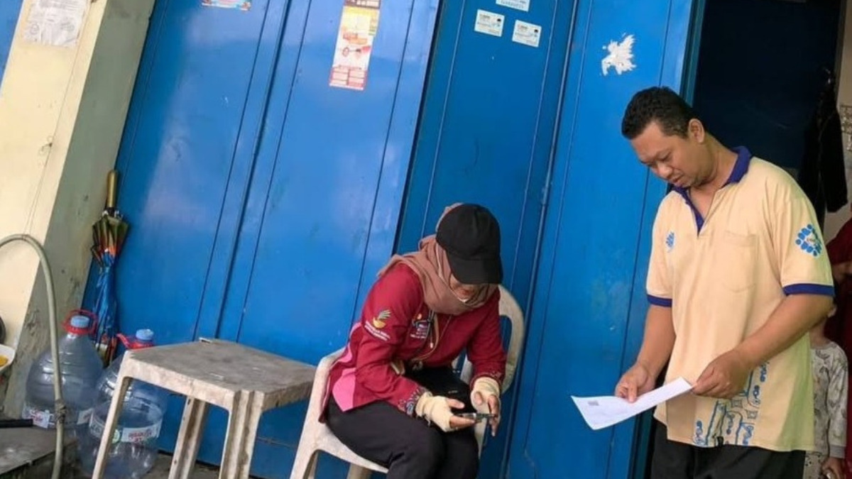 Ilustrasi. Pendataan KPM bansos.
