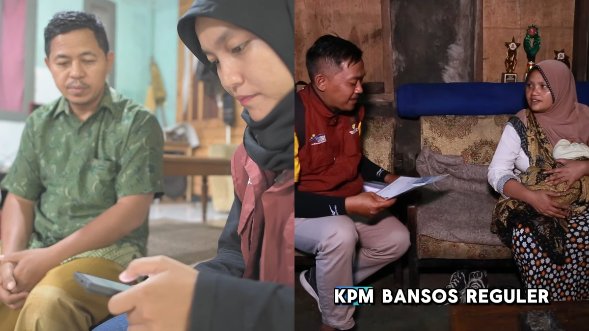Pendamping Sosial melakukan ground check untuk KPM bansos
