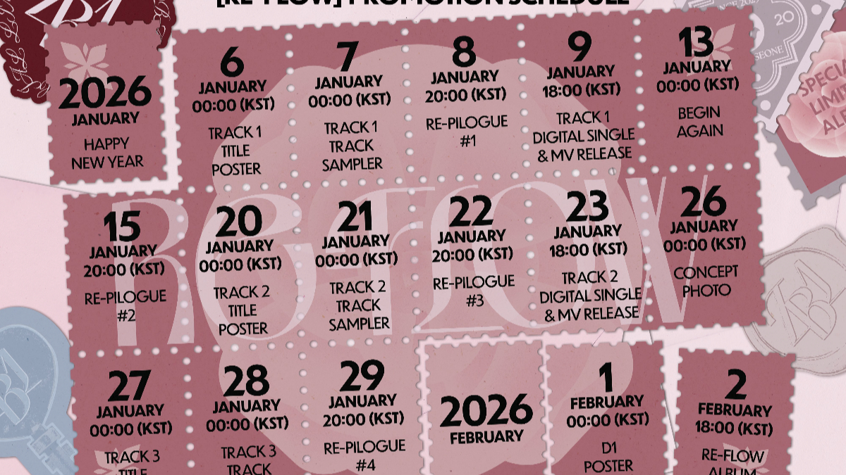 Jadwal promosi ZEROBASEONE dengan album RE-FLOW