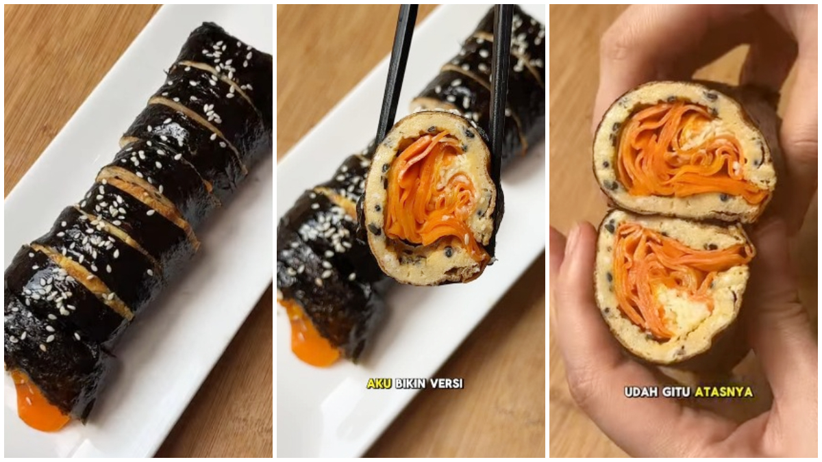 Tampilan menu kreasi baru Sushi Retinol dari Instagram @bakingrumahan