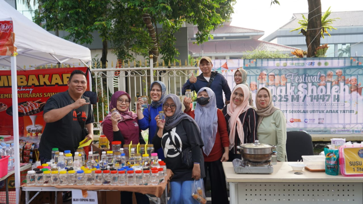 Salah satu pedagang UMKM di CFD Tegar Beriman Kabupaten Bogor.