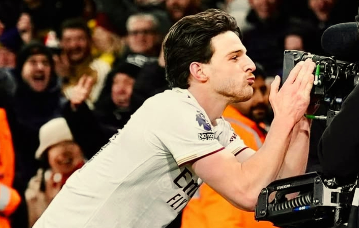 Declan Rice tampil menonjol bersama Arsenal.