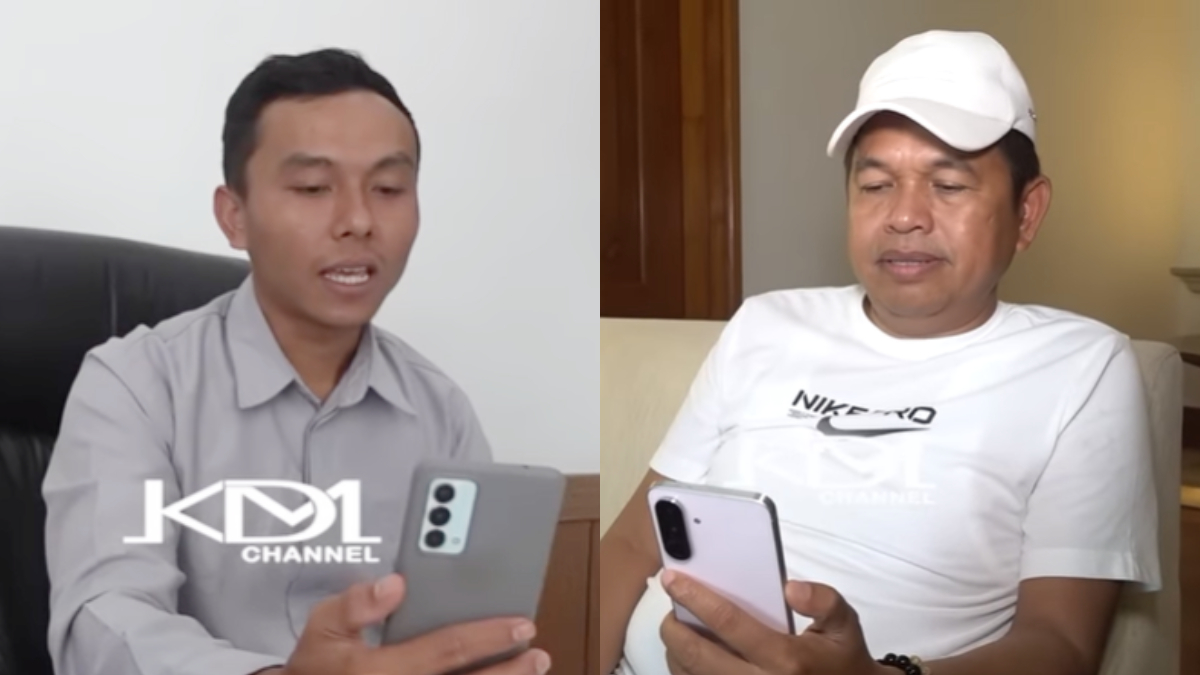 Gubernur Jawa Barat Dedi Mulyadi saat menghubungi Holis warga Desa Panggalih, Cisewu, Kabupaten Garut.