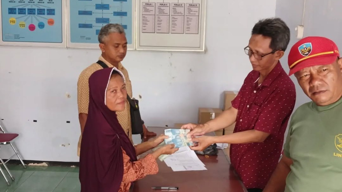 Ilustrasi pencairan bansos Rp1,8 juta