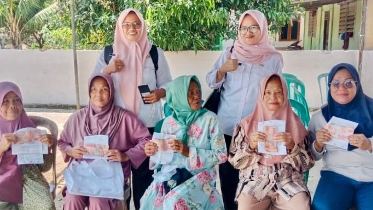 Ilustrasi penyaluran bansos BPNT Rp600 ribu