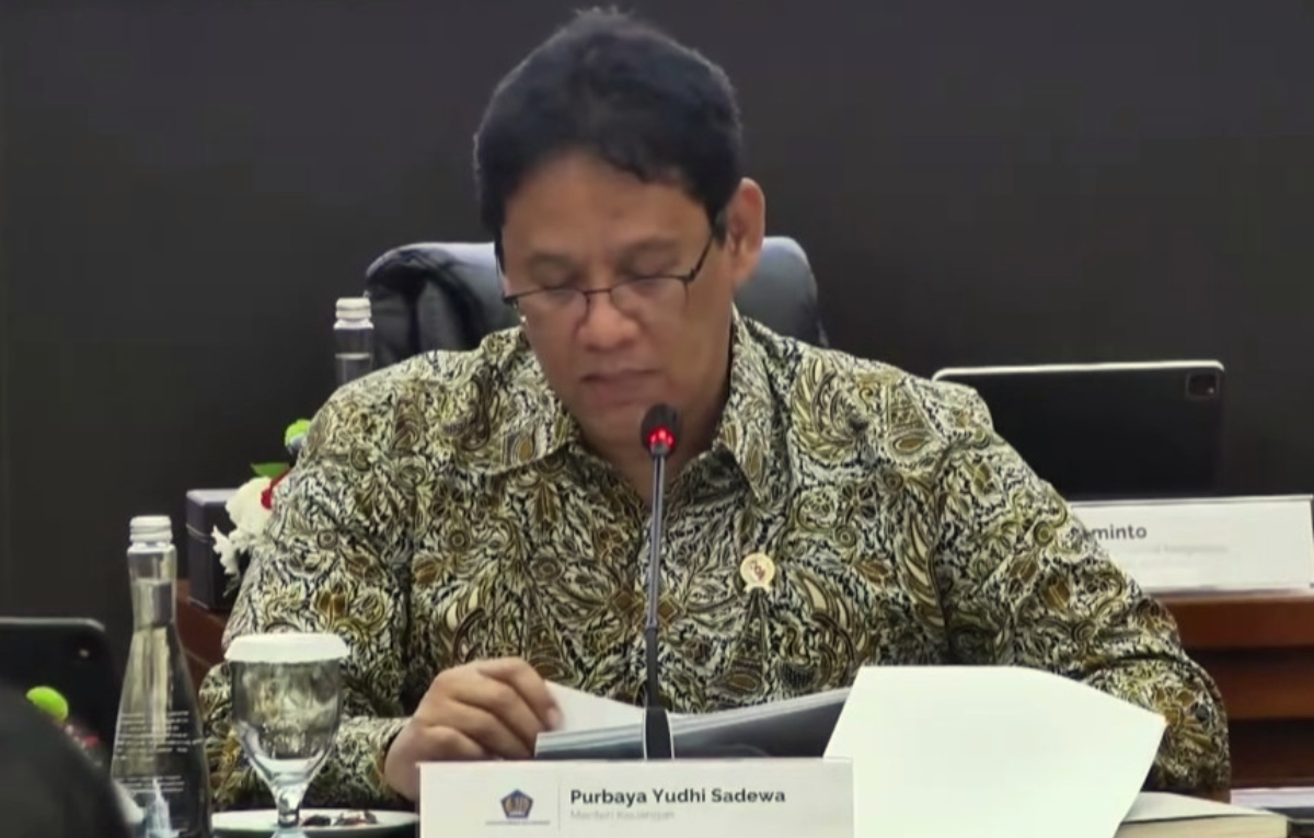 Menkeu, Purbaya Yudhi Sadewa menjelaskan program kepada awak media.