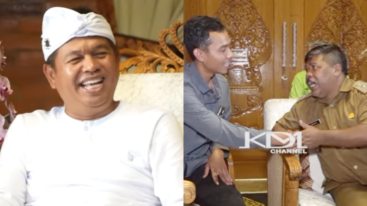 Gubernur Jawa Barat Dedi Mulyadi bertemu dengan Kades Panggalih, Cisewu, Garut, Wahyu (paling kanan) dan Holis (tengah) usai viral di media sosial.
