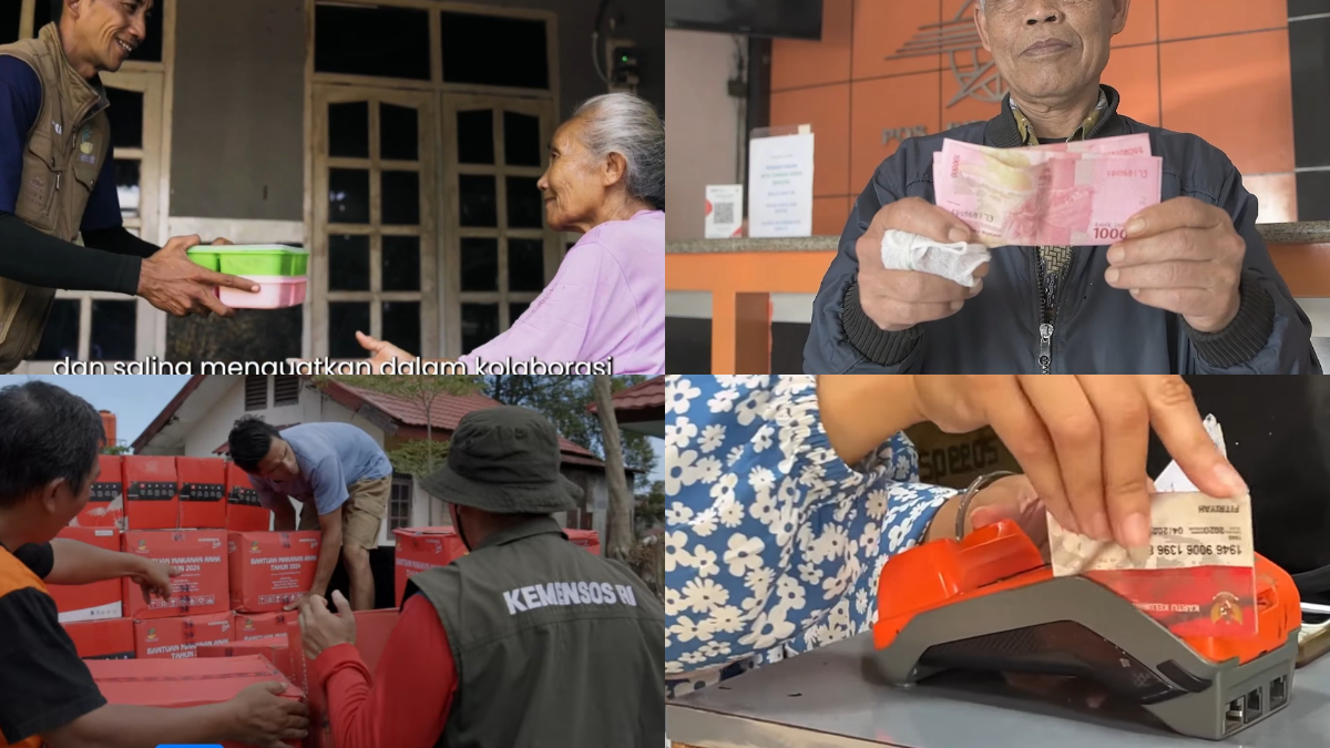 Beberapa dokumentasi penyaluran bansos dari PKH, BPNT hingga bantuan asistensi rehabilitasi sosial berupa bantuan permakanan dari pemerintah.