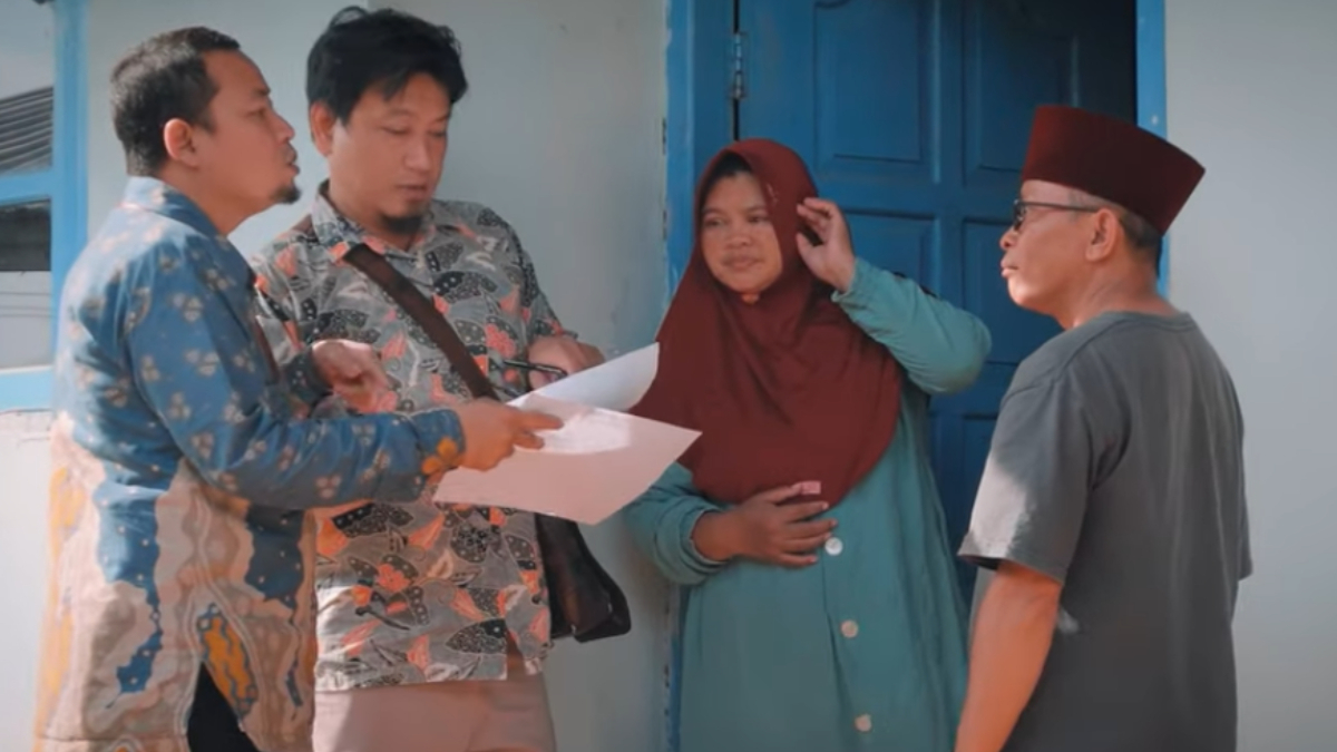 Ilustrasi pendataan KPM untuk penyaluran bansos