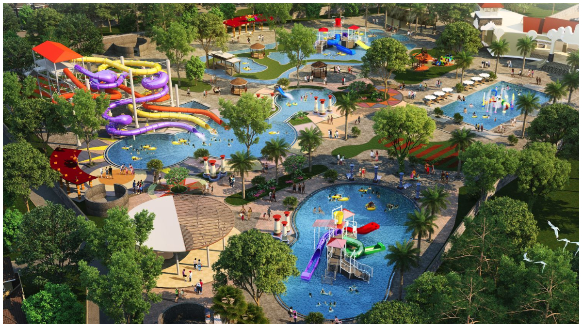 Salah satu waterpark di kawasan Parung Panjang Bogor.