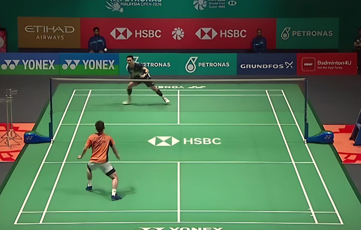 Detik-detik Jonatan Christie mengalahkan lawan di&nbsp;Malaysia Open 2026.