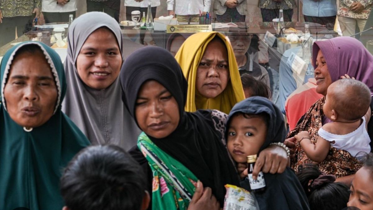 Ilustrasi Keluarga Penerima Manfaat (KPM) bansos BPNT susulan.