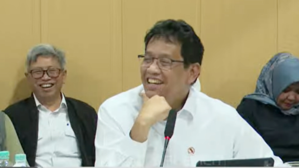 Menteri Keuangan (Menkeu) Purbaya Yudhi Sadewa saat hadir dalam&nbsp;rapat koordinasi Satgas&nbsp;Pemulihan Bencana&nbsp;bersama&nbsp;DPR RI.&nbsp;