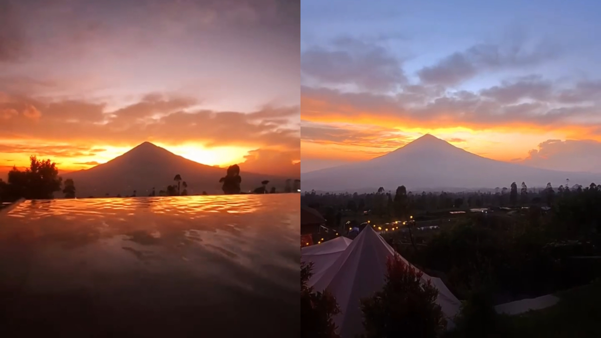 Pemandangan di Argowisata Tepas Papandayan, Garut