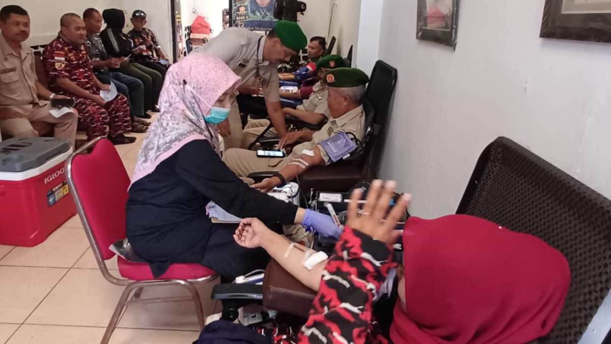 Aksi donor darah bertajuk Peduli Thalassemia yang digelar Himpunan Putra-Putri Keluarga Angkatan Darat (HIPAKAD) DPC Kota Bogor.