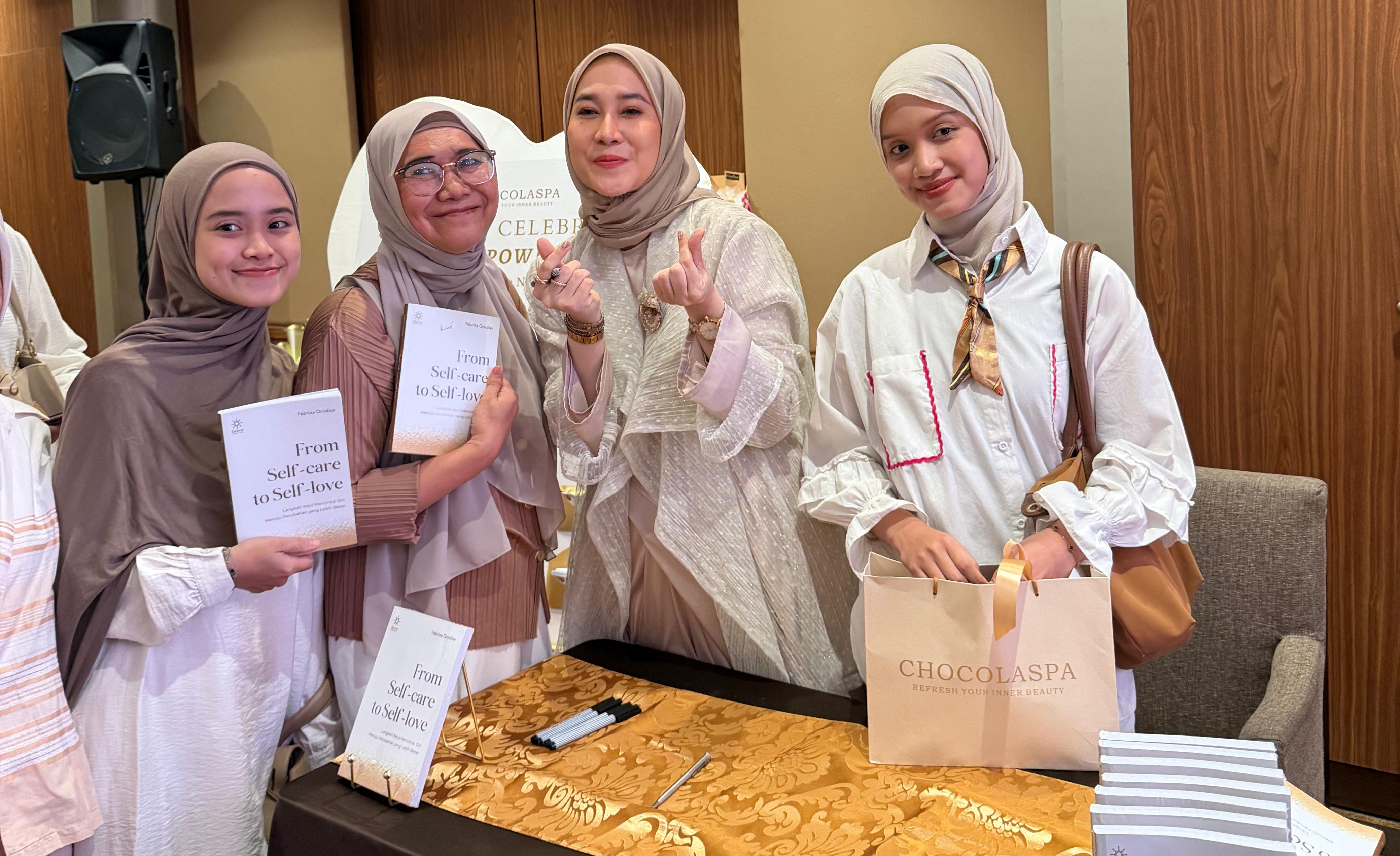 Owner Chocolaspa Febby Orsidisa launching buku From Self Care to Self Love.