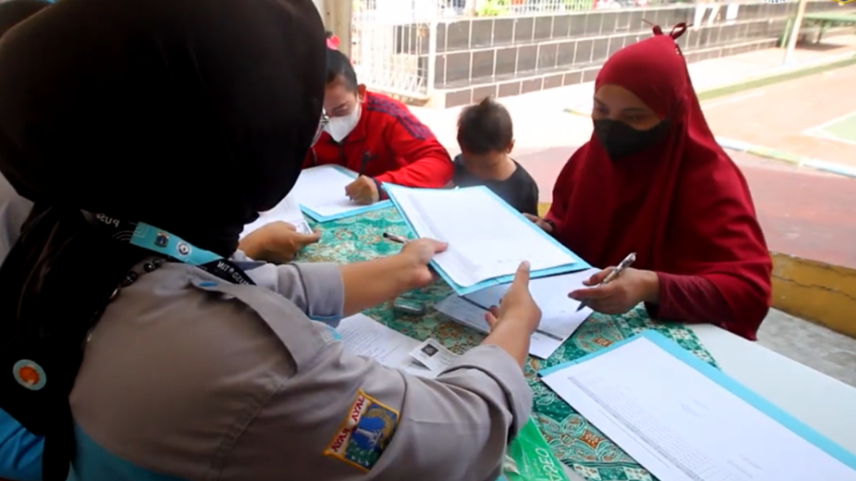 Ilustrasi registrasi KPM sebelum menerima bansos PKH BPNT.