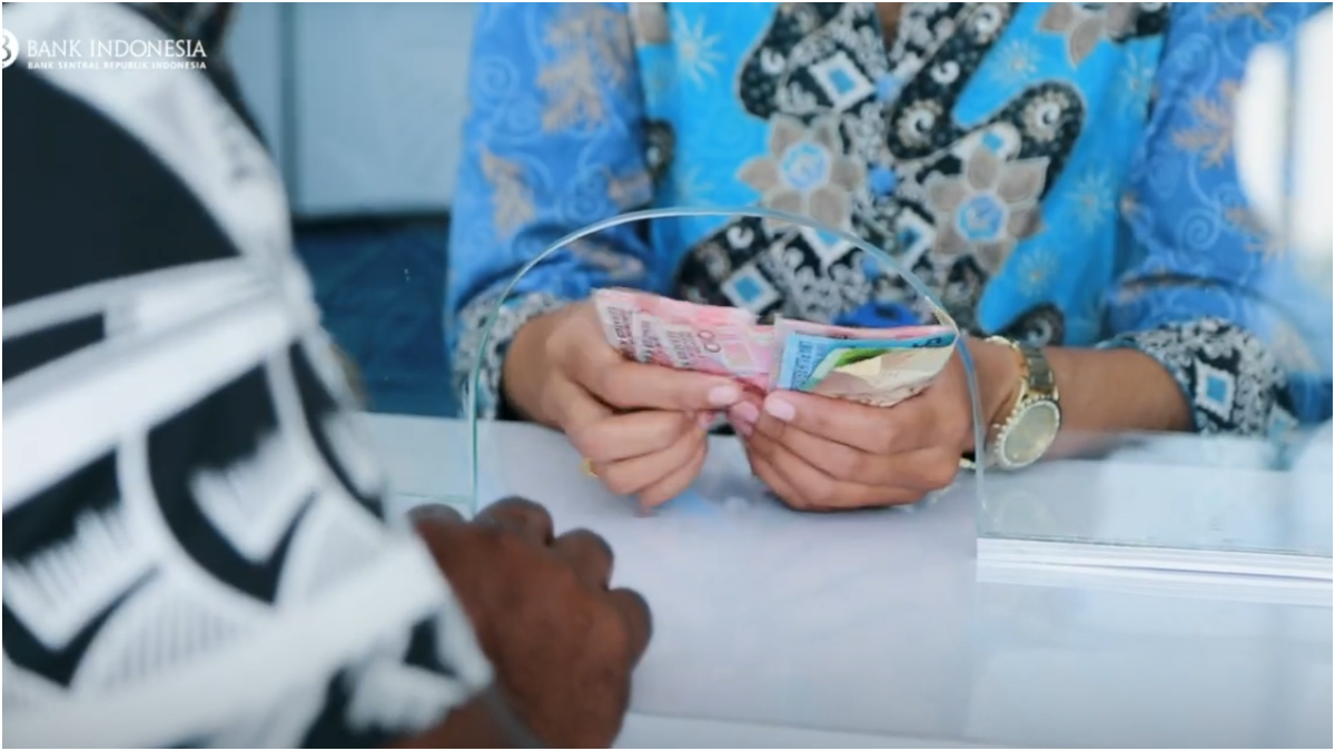 Ilustrasi uang bansos BPNT.
