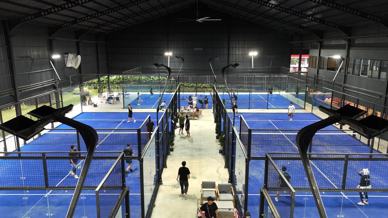Lapangan Dream Padel yang barus saja diluncurkan di Kota Bogor.