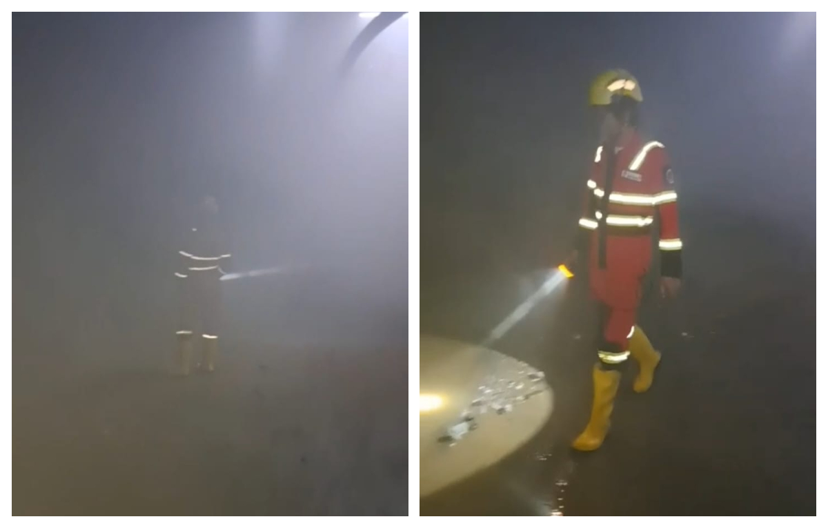 HOAKS: Tangkapan layar video yang beredar menyebutkan ada ledakan di lokasi penambangan emas PT. Antam Pongkor, Kecamatan Nanggung.