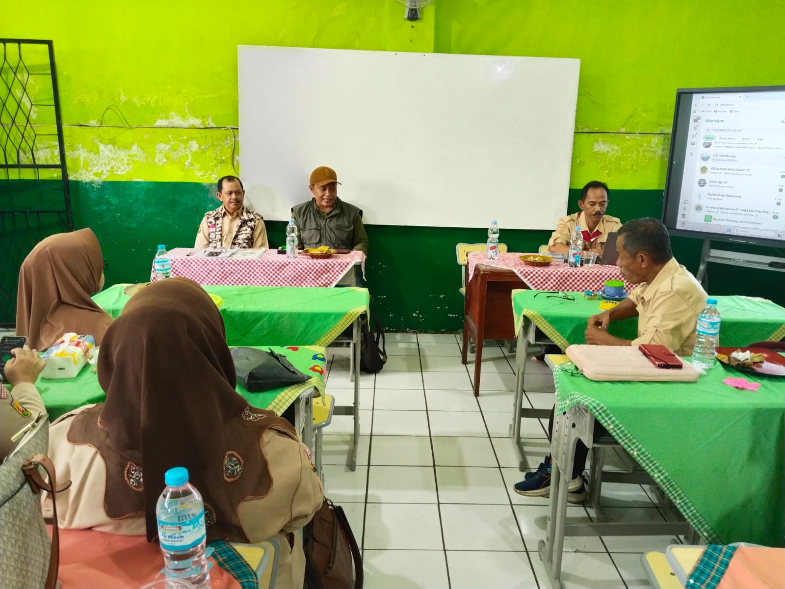 Raker K3S Kecamatan Rancabungur di SDN Rancabungur 01, dalam mempersiapkan pelaksanaan ajang Olimpiade Olahraga Siswa Nasional (O2SN), Rabu 14 Januari 2026.