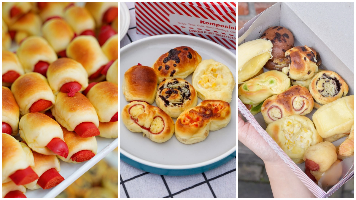 Tampilan Roti Unyil Venus Bakery dengan ukuran mini dan variasi rasa, menjadi daya tarik utama kuliner khas Bogor.