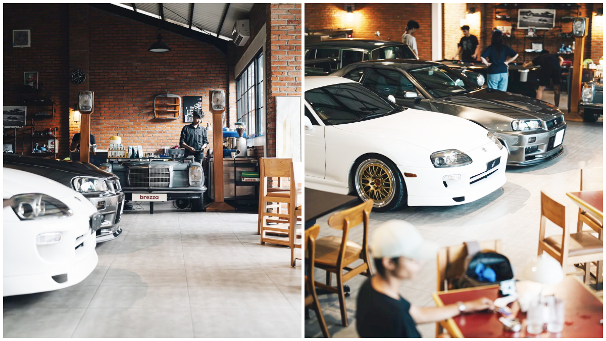 Suasana di dalam Brezza Coffee, Babakan Madang, Kabupaten Bogor.