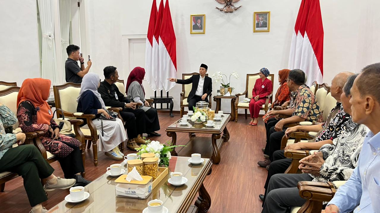 Lantip Kota Bogor saat melakukan audiensi dengan Wali Kota Bogor, Dedie A Rachim.