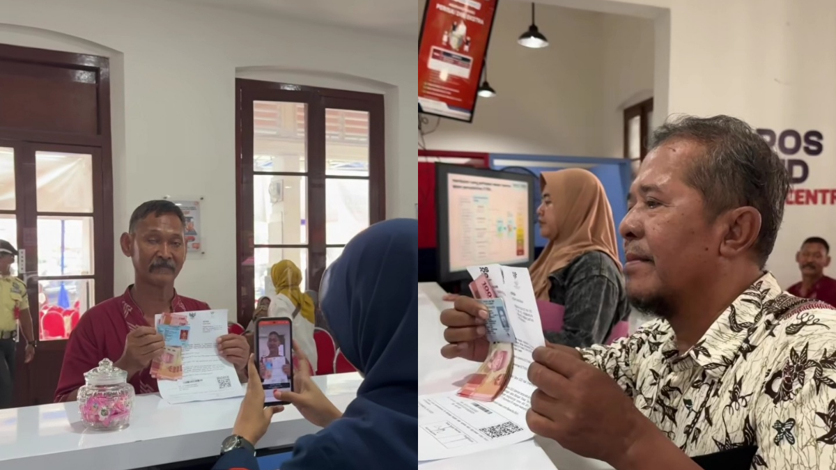 Ilustrasi. KPM mencairkan bansos PKH BPNT.