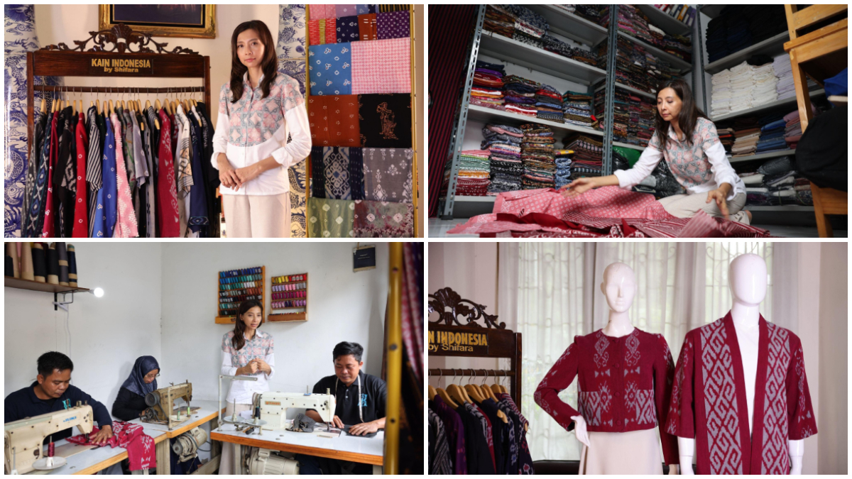 Kain Indonesia by Shifara terus memproduksi batik dalam bentuk pakaian kerja yang elegan dan kontemporer.
