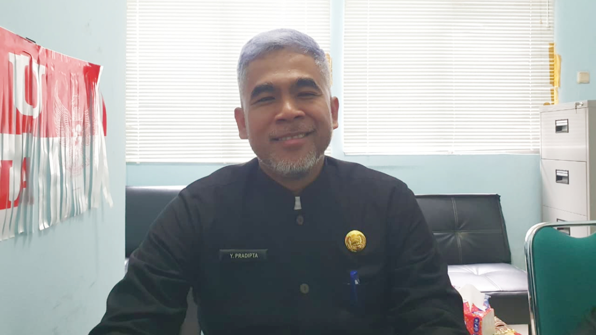 Kepala Bidang Sarana dan Prasarana Dinas Pendidikan (Disdik) Kabupaten Bogor Yanto Pradipta saat menyampaikan keterangan.