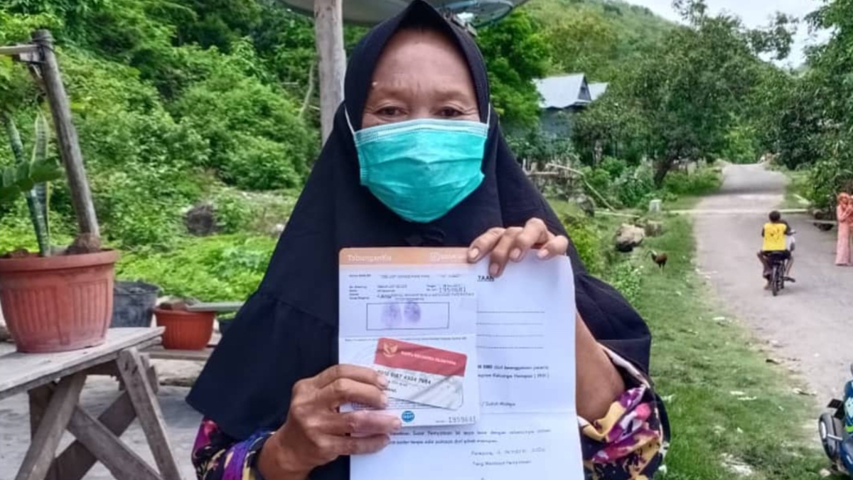 Ilustrasi KPM bantuan sosial (bansos) PKH.