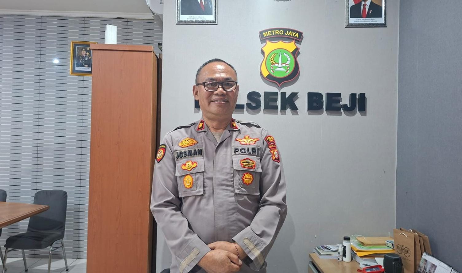 Kapolsek Beji, Kompol Josman.