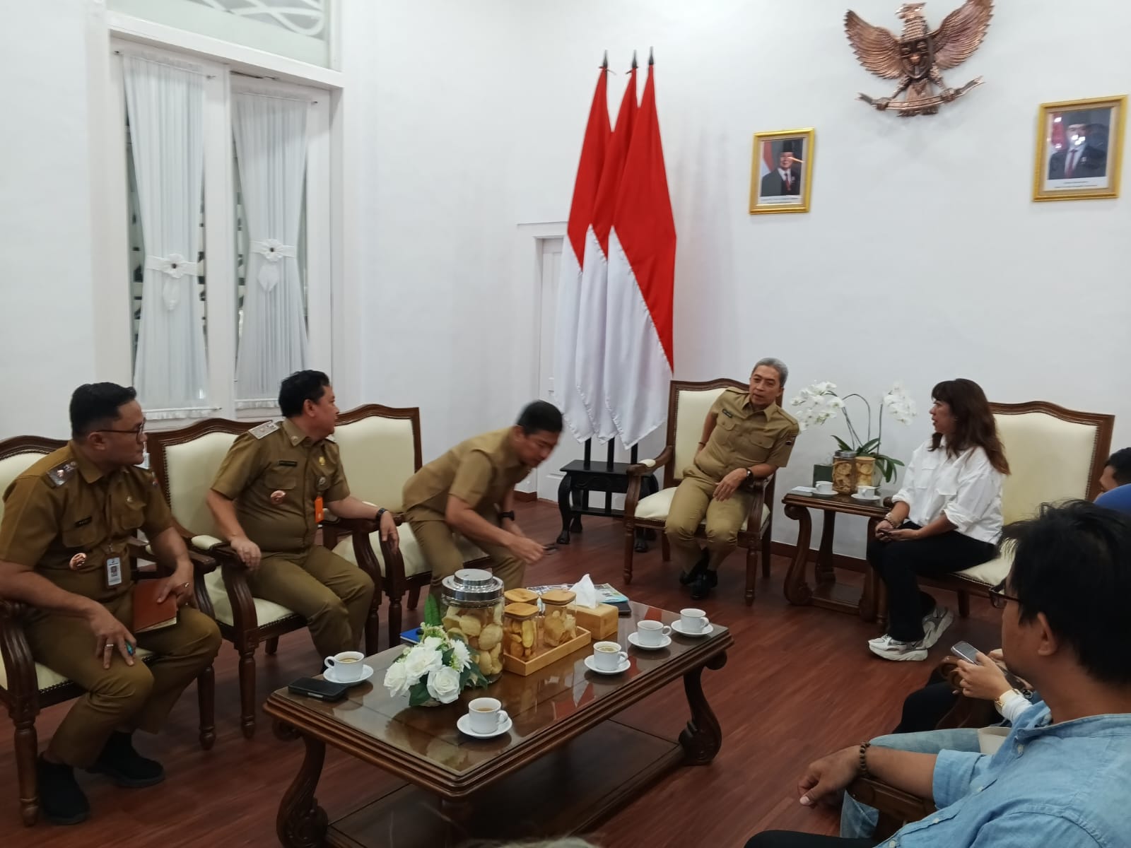 Wali Kota Bogor Dedie A Rachim menerima audiensi panitia Funday menyambut Porprov 2026.