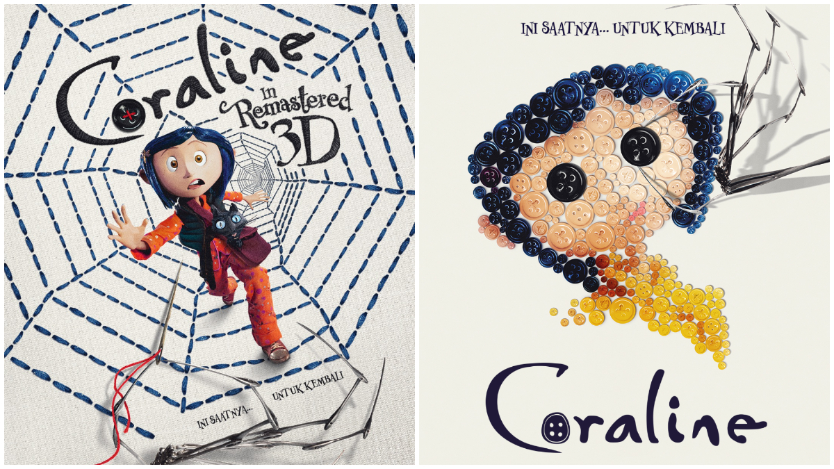 Poster Film Animasi Coraline yang kembali tayang di bioskop mulai 21 Januari 2026.